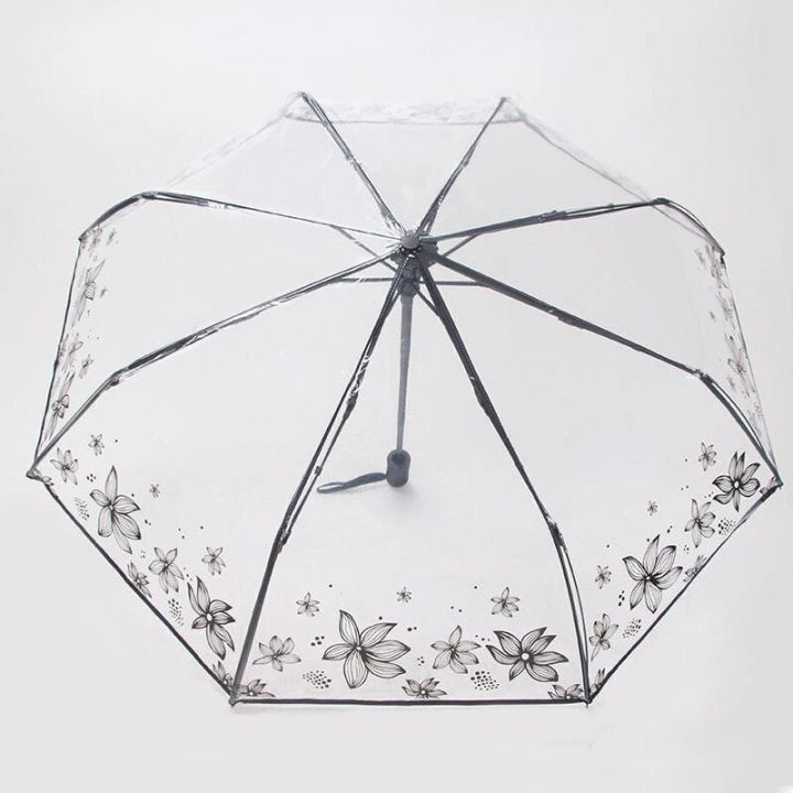 Transparent%20Folding%20Umbrella,%20Cute,%20Mini,%20Fresh,%20Simple,%20Sen%20Series,%20Trifold,%20Cherry%20Blossom%20Transparent%20Umbrella%20-%20Image%202