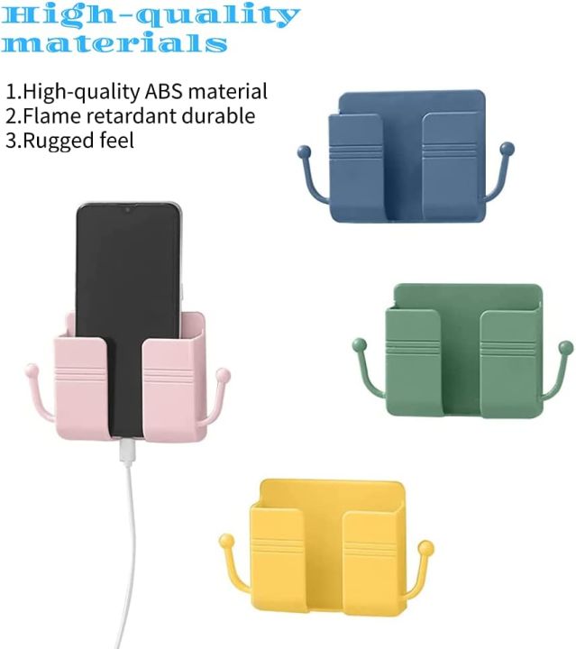 Charger Stand Mobile Holder For Bedroom 4Pcs Wall Mount Phone