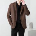 BataBata Spring Brown Black Blazer Men Slim Fit Fashion Social Mens Dress Jacket Business Formal Jacket Men Office Suit Jacket S-3XL.