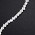 Charm Pearl Necklace w. Metal Clasp.