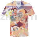 3D Anime Lolirock T-shirt Teenager Girl Men Clothing LoliRockstar Streetwear Tops Tee Oversized Tshirt Children Graphic T Shirts. 