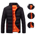 Winter Jacket Thickened Solid Color Stand Collar Puffer Jacket. 