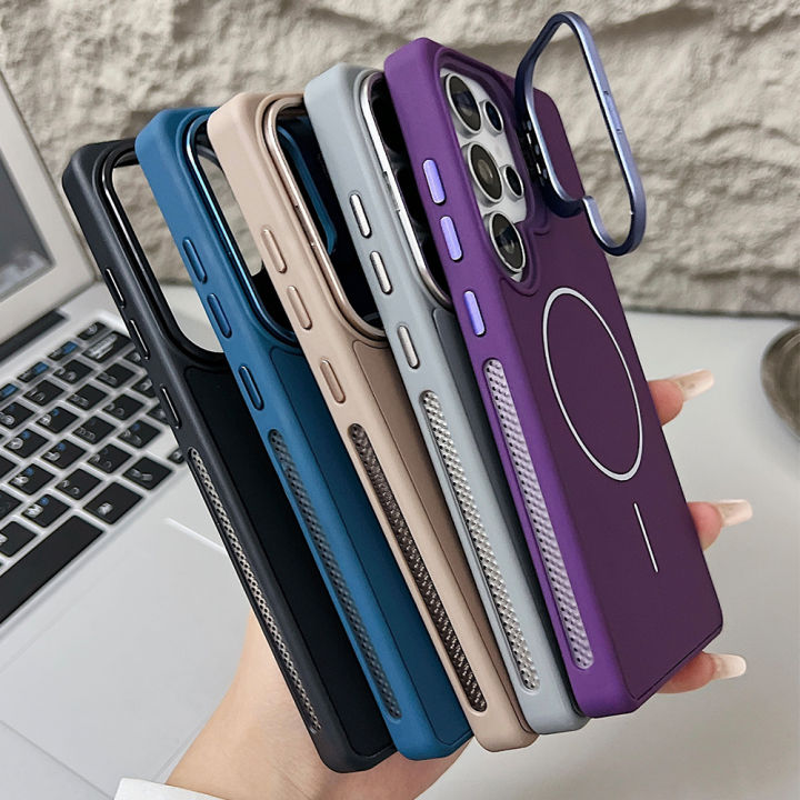 HODON%20Silicone%20Magnetic%20Lens%20Holder%20Case%20for%20Samsung%20Galaxy%20S25%20Ultra%20S24%20Ultra%20Cases%20for%20Magsafe%20Charging%20Soft%20Back%20Phone%20Cover%20-%20Image%205
