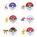 New Pokemon Pokeball Anime Action Figurse Pikachu Squirtle Pocket Monster Variant Pokémon Game Elf Ball Model Toys Kids Gift. 