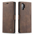 High quality R magnetic flip leather case for Samsung Galaxy Note 10 plus phone case wallet card cover. 