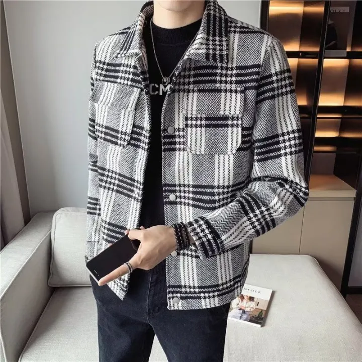Plaid%20Jacket%20Men's%20Autumn%20Coat%20High-Grade%20Casual%20National%20Fashion%20Ruoshuai%20Spring%20and%20Autumn2023New%20Coat%20Male%20-%20Image%204