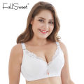FallSweet Lace Bra Push Up Bra C / D Cup Plus Size Women Underwear Underwire Brassiere White Black Pink Blue 34 38 42 46 50. 
