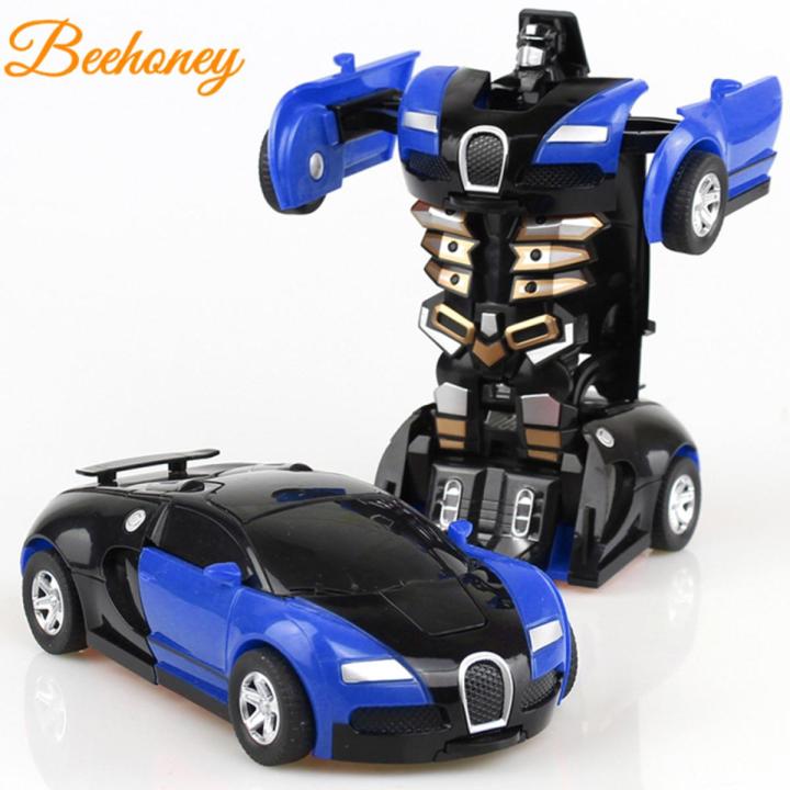 Rescue Bots Deformation Transformer Car One-Step Car Robot Vehicle Model Action Figures Toy Transform Car for Kids