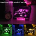 Solar System Nine Planets Lava Decor Night Light Space Universe 3D LED RGB Bedroom Sleeping Side Table Lamp For Birthday Gift.