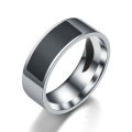 Stainless Steel Band Ring Men's Smart Ring Fashion NFC Ring.