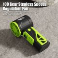 Outdoor Hot Weather Handheld Fan 100 Gear Stepless Speeds Regulation Fan Portable Hand Fan Summer HighSpeed FanOutdoor Hot Weather Handheld Fan 100 Gear Stepless Speeds Regulation Fan Portable Hand Fan Summer HighSpeed Fan. 