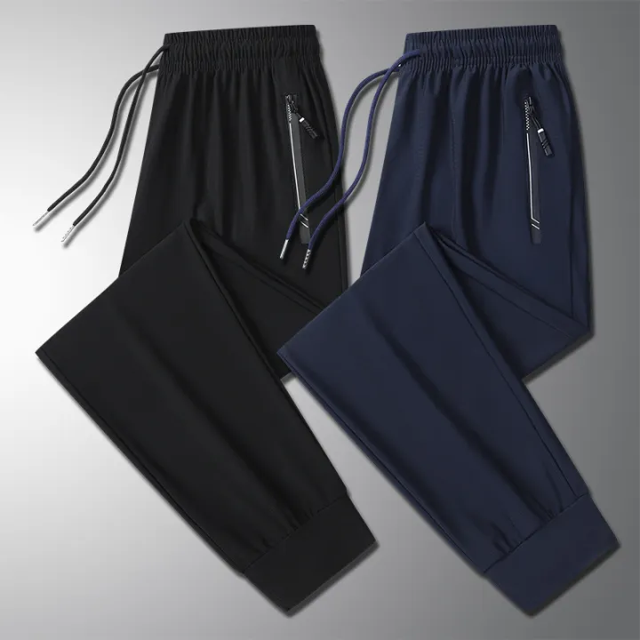 in%20sto%20Ice%20Silk%20ants%20Leg%20hree-color%20Straight%20Ankle-length%20ants%20en's%20orean-style%20wo-high%20Elast%20ubl%20Edition%20Casual%20Ice%20Silk%20ants%20en's%20-%20Image%202