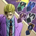 Kira-Yoshikage Tie Skull Decor JoJos Bizarre Adventure Anime Adults Necktie. 