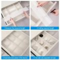 Adjustable Plastic Grid Drawer Organizer Multi-Purpose Drawer Storage Divider Adjustable Cabinet Storage Divider (6pcs)-Allion shop. 