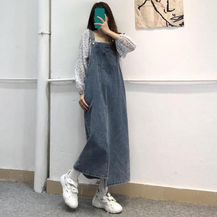 Spring%20Summer%20Denim%20Overall%20Dress%20Women%20Sleeveless%20Jeans%20Dresses%20Fashion%20Female%20Solid%20Slip%20Casual%20Loose%20Spaghetti%20Strap%20Dresses%20-%20Image%204