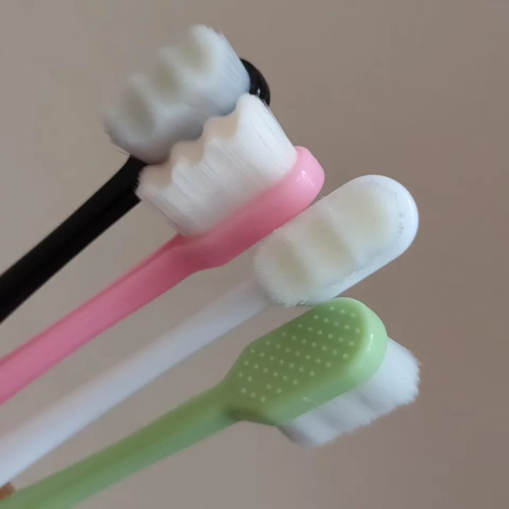 Premium Ultra Soft Microfiber Toothbrush for Kids & Adults, Plaque Control, Anti-Cavity, Family Pack