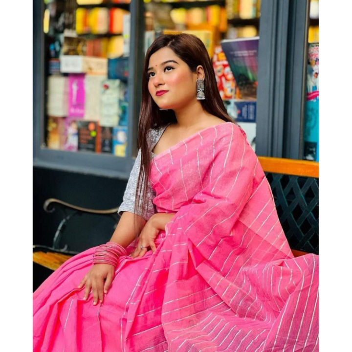 Exclusive Fashionable Occasional Half Silk Chumki Sharee for Women