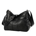 Crossbody Bag Women's 2020 New Soft PU Fashion Versatile Bag Multi-layer Korean Version Simple Washed Leather One Shoulder.