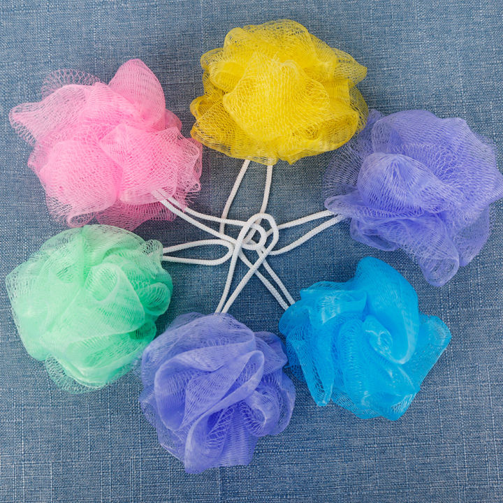 Sponge%20Flower%20Bath%20Ball%20Body%20Cleaning%20Shower%20Brush%20Nylon%20Scrubber%20Mesh%20Color%20Randomly%20-%20Image%208