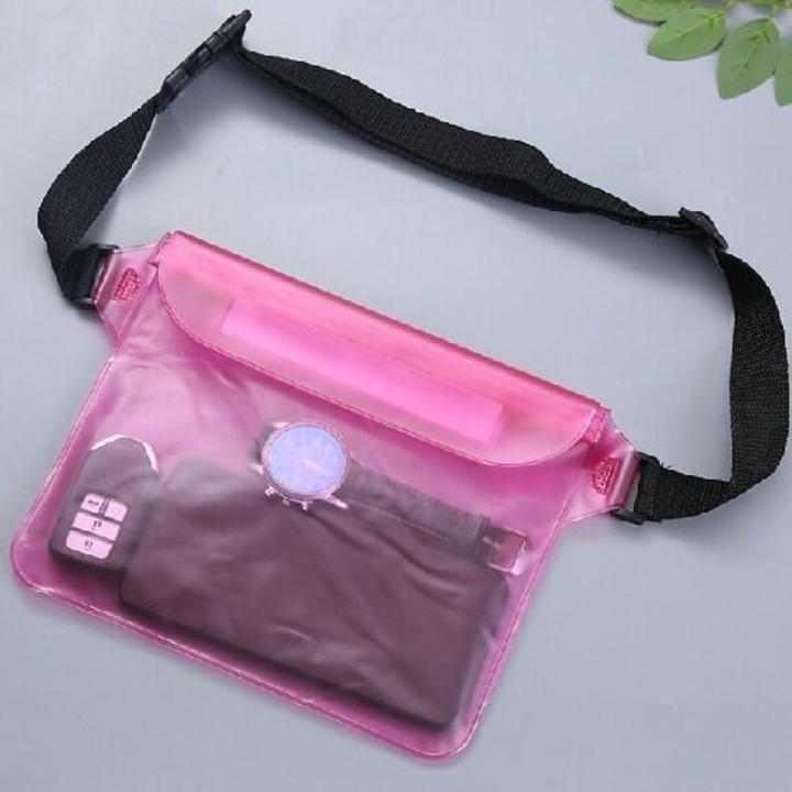 Drifting Swimming Three-Layer Sealed Waterproof Bag Storage Bag Touch Screen Crossbody Plus-Sized Takeaway PVCWaterproof Waist Bag