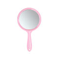 Transparent Hand Mirror Rounded Shape Makeup Mirror Hand Mirror Double-Sided Handheld Mirror 1X/3X Magnifying Mirror with Handle.