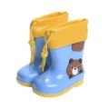 Children Rain Boots for Boys Cute Animals Water Shoes for Baby Girl Plush Warm Yellow Rain Boots Drop Shipping Rain Boots Kids. 