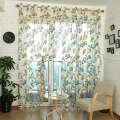 Glass Door Curtain Bedroom Peony Voile Curtain Tulle with Lace,Purple.