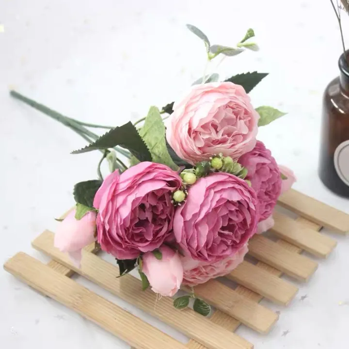 1%20Bouquet%209%20heads%20Artificial%20Peony%20Tea%20Rose%20Flowers%20Camellia%20Silk%20Flower%20flores%20for%20DIY%20Home%20Garden%20Wedding%20Decoration%20-%20Image%205