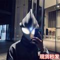 Ultraman Tiga Helmet Children's Celo Glowing Birthday Gift Full Face Touch Helmet for Men.