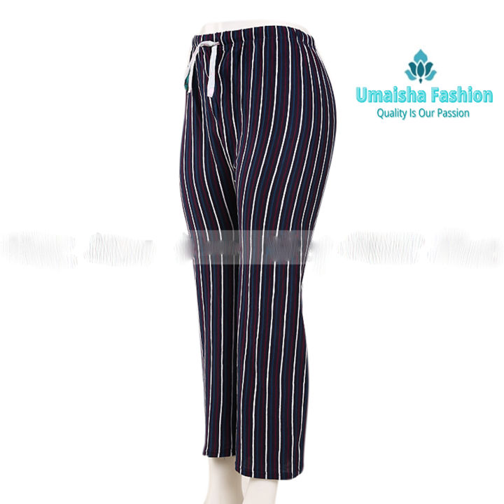 Women'S Pajama Pants Casual Soft Cotton Pants Female Striped Loose Sleepwear