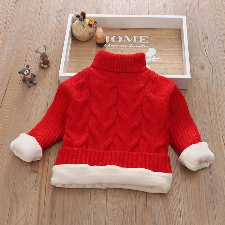Autumn%20and%20Winter%20Kids'%20Sweater%20Boys'%20round%20Neck%20Sweater%20Girls'%20Thickened%20Fleece-Lined%20Base%20Pullover%20Baby%20Turtleneck%20Sweater%20-%20Image%207