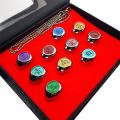 Anime Naruto Cosplay Ring Akatsuki Itachi Ring For Women Men Metal Finger Jewelry Accessories Cool Best Friend Child Gift. 