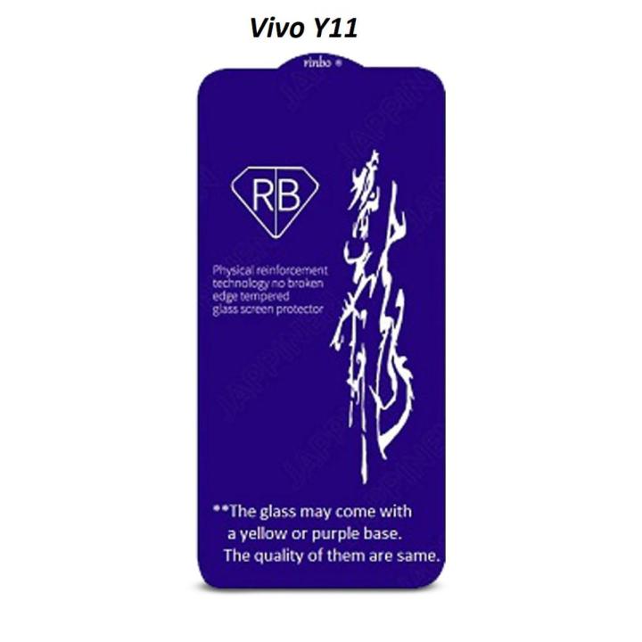 Vivo y11 Rinbo Full Tempered Glass Screen Protector