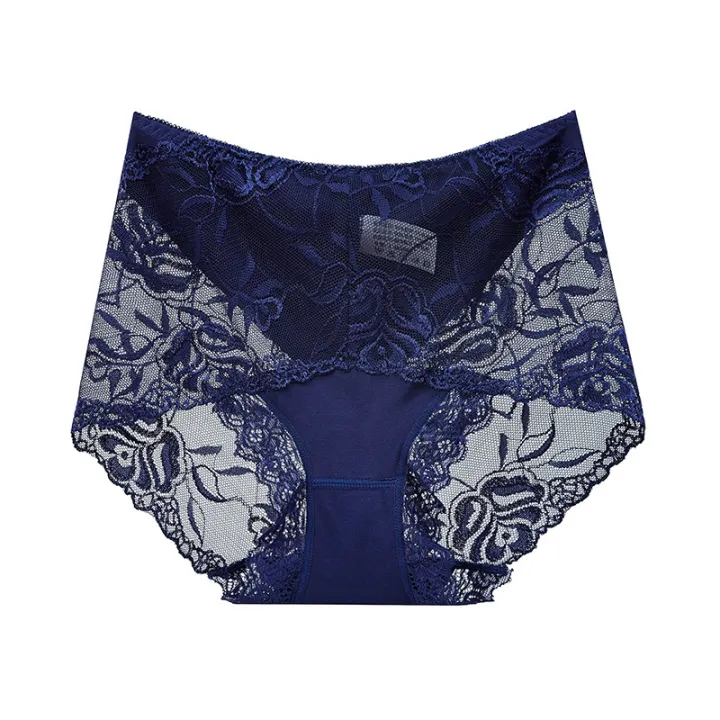 Light%20Luxury%20Lace%20Modal%20Cotton%20Belly%20Contracting%20Underwear%20Lady%20Sexy%20Traceless%20Mid%20Waist%20Hip%20Lifting%20Large%20Size%20Cotton%20Crotch%20Briefs%20Women%20-%20Image%208