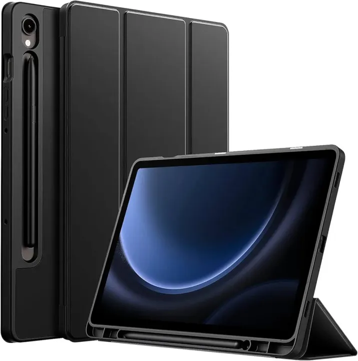 Case%20for%20Samsung%20Galaxy%20Tab%20S10%20FE%20/%20S9%20FE%2010.9-Inch%20with%20S%20Pen%20Holder,%20Soft%20TPU%20Tri-Fold%20Stand%20Protective%20Tablet%20Cover,%20Support%20S%20Pen%20Charging,%20Auto%20Wake/Sleep%20(BLack-Blue)%20-%20Image%202