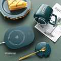 Sweet Life 55 Degree Constant Ceramic Coffee Cup Mug With Heating Pad Set - Coffee Mug. 