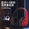Cross-border B39 bluetooth headset folding sports game subwoofer over-ear wireless luminous headphones.