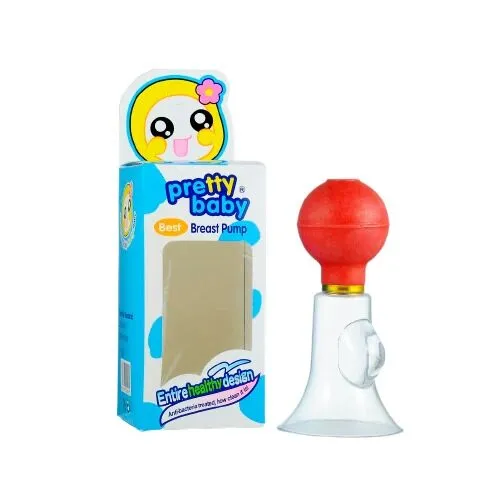Pretty Baby Manual Breast Pump Breastfeeding Solution with Soft Milk Suction System – 1 Full Set