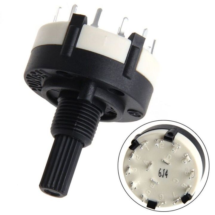 Rotary Switch RS26 1 Pole Position 12 Selectable Band Rotary Channel ...