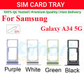 Samsung Galaxy A34 5G Sim Tray Micro SD Card Slot with Sim Ejector Pin Replacement Part. 