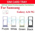 Samsung Galaxy A34 5G Sim Tray Micro SD Card Slot with Sim Ejector Pin Replacement Part. 
