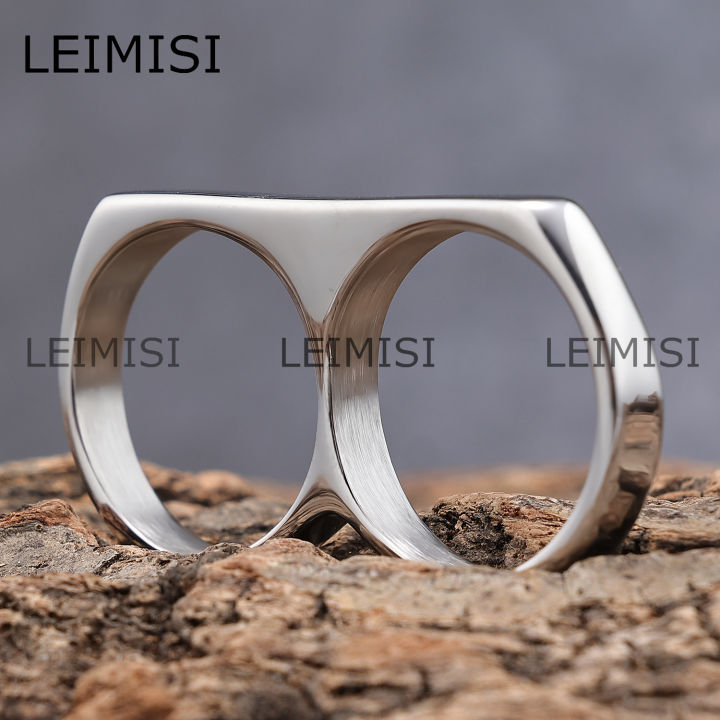 Minimalist%20Jewelry%20Double%20Finger%20Rings%20Stainless%20Steel%20Polished%20Surface%20Two%20Finger%20Rings%20for%20Men%20-%20Image%205