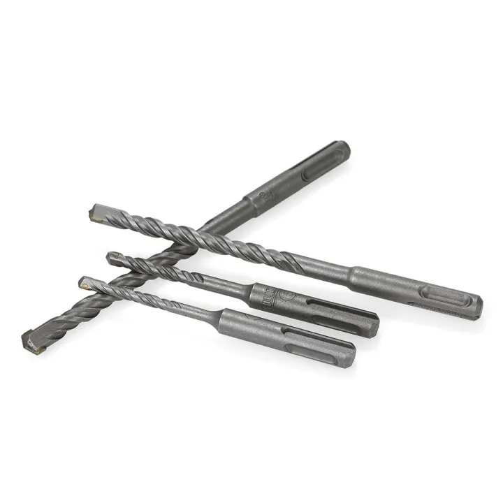 KOGEEK%204PCS%205-10mm%20Hammer%20Drills%20Bit%20Set%202%20Pits%202%20Slots%20SDS%20Round%20Shank%20Concrete%20Brick%20Tile%20Wall%20Drill%20Bits%20with%20Surface%20Heat%20Treatment%205mm%206mm%208mm%2010mm%20-%20Image%204