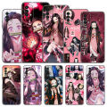Anime Demon Slayer Kamado Nezuko Phone Case For Xiaomi Redmi Note 11 10 9 8 T Pro 10S 5G 9A 9C 9S Soft TPU Black Cover. 