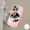 Trendy Brand Stussy Soft Case For Redmi 10A 13C 12 9A 10C 9 12C 9T 9C Note 13 11 12 10 11s 9 8 10s Pro Max Poco X3 Nfc M3 X6 Pro Mi 11 Lite Luxury Metal Lens Candy Color Cover. 