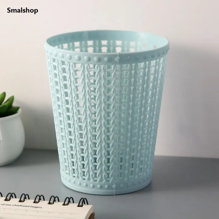 Smalshop%20%E3%80%90Dream%20Sailing%20Store%20%E3%80%911PCS%20Mini%20Trash%20Can%20Rattan%20Pattern%20Design%20Hollow%20Waste%20Bin%20Trash%20Container%20For%20Offices%20-%20Image%202