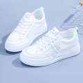Little White 2024 Summer New Breathable Thin Women's Versatile Student Flat Bottom Sports and Casual Mesh Shoes. 