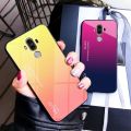Huawei Mate 9 Mate9 MHA L29 L09 Case Gradient Aurora Tempered Glass Back Cover Hard Case For Huawei Mate 9 Mate9 MHA-L29 MHA-L09. 