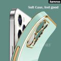 Phone Cover for Itel S23+ / S23 Plus Case Shell Luxury Shockproof Straight Edge Soft TPU Double-Sided Electroplating Bumper for Itel S23 Plus Cover Casing HP. 