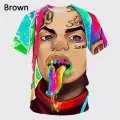 Hip hop rapper 69 6ix9ine Tekashi69 3D printed T shirt men's summer fashion cool round neck short sleeve tops tshirt graphic tee. 
